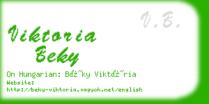 viktoria beky business card